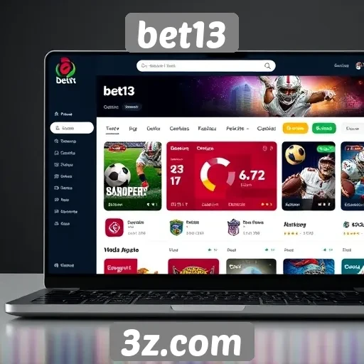 Interface e experiência do usuário no site bet13